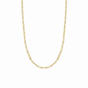 Alternating Size Paperclip Link Necklace