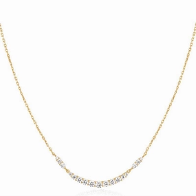 Ania Haie Gold Arc Pave Necklace