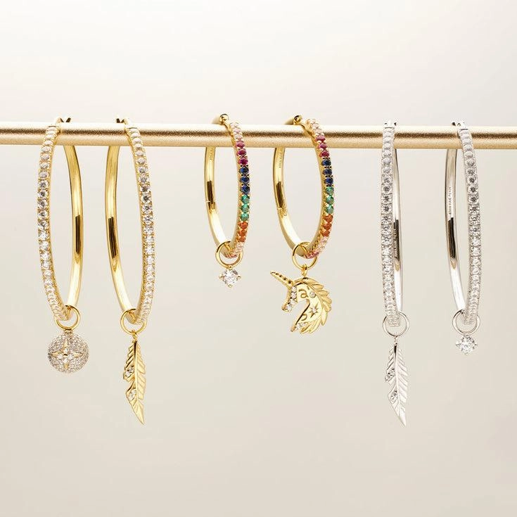 Ania Haie Silver Feather Earring Charm