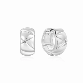Ania Haie Silver Kiss Hoops