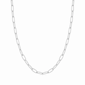 Ania Haie Silver Link Charm Chain Necklace