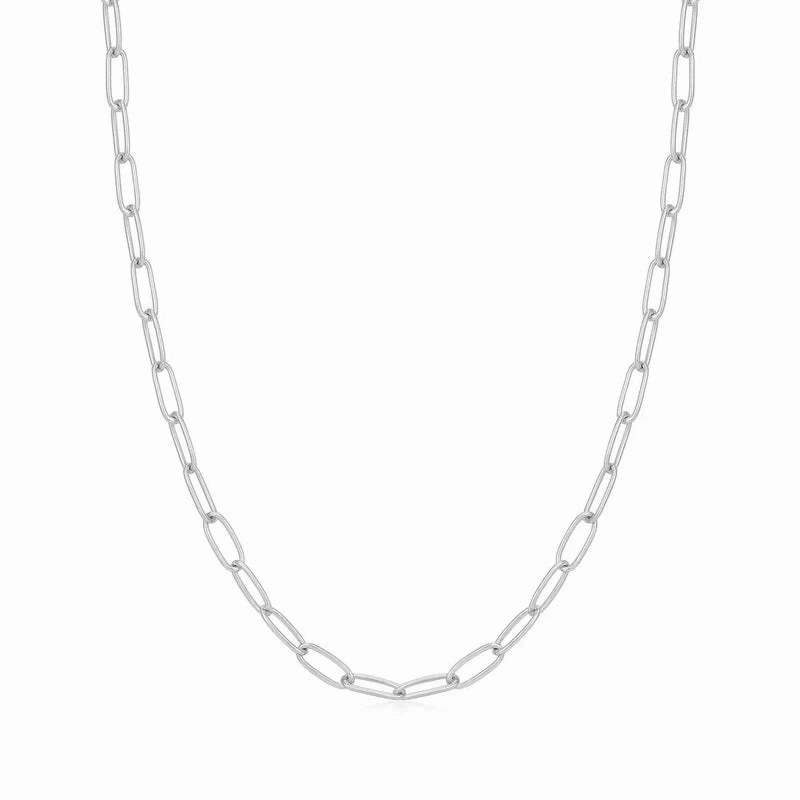 Ania Haie Silver Link Charm Chain Necklace