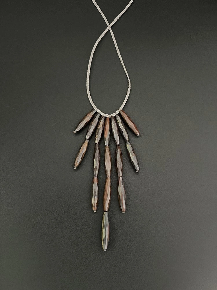 ANN LIGHTFOOT - BRONZITE DEMI-FRINGE NECKLACE
