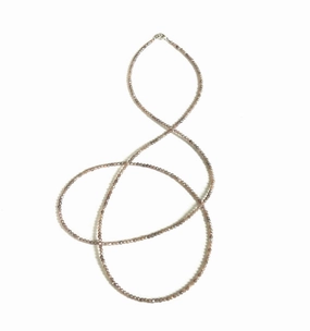 ANN LIGHTFOOT - LONG STRAND PINK MOONSTONE NECKLACE