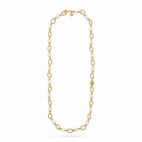 CAPUCINE DE WULF - BERRY AND PEARL CHAIN NECKLACE
