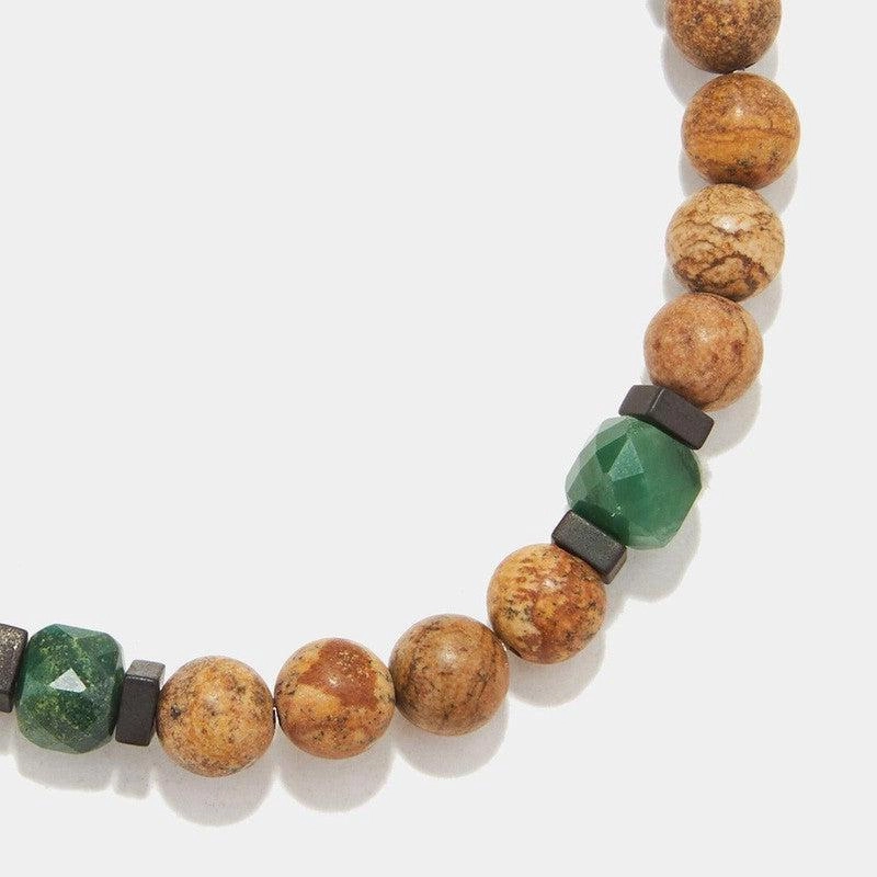 Chrysostomos Handmade Bracelet with Jasper