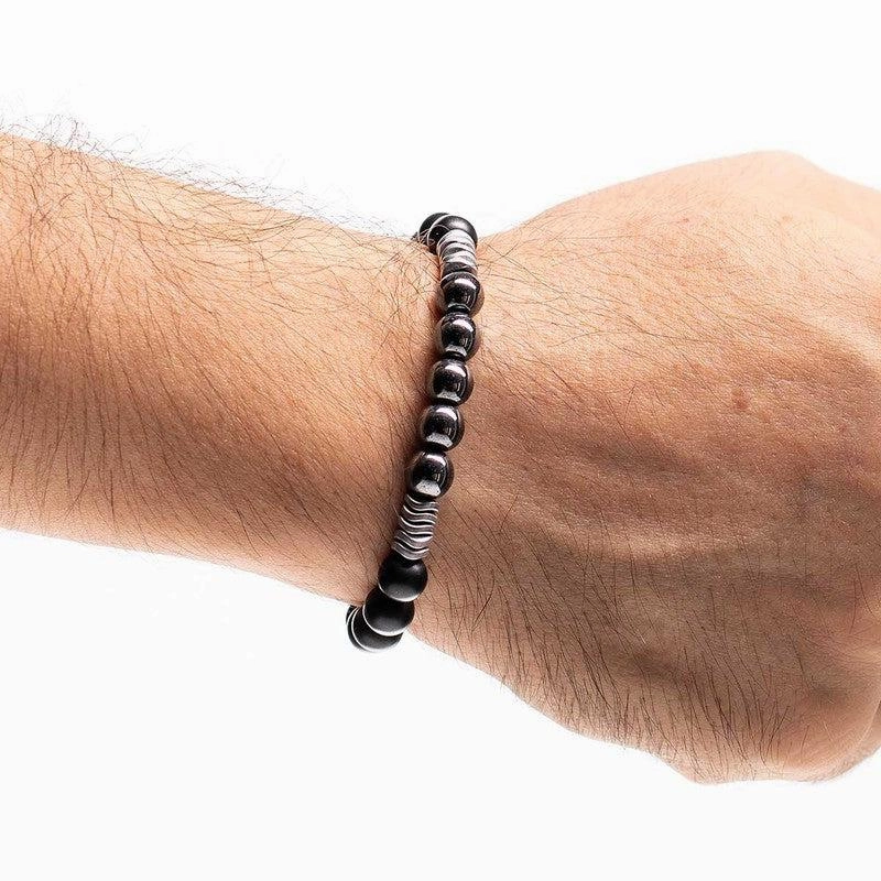 Chrysostomos Handmade Bracelet with Onyx