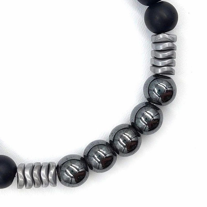 Chrysostomos Handmade Bracelet with Onyx