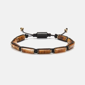 Chrysostomos Handmade Knitted Bracelet with Tigera??s Eye