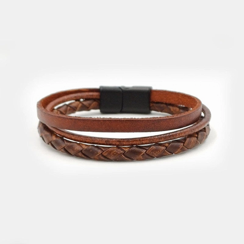 Chrysostomos Handmade Leather Bracelet