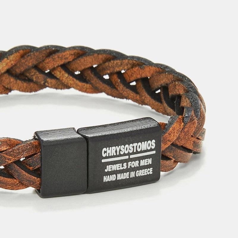 Chrysostomos Handmade Leather Bracelet