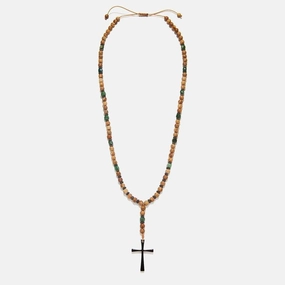 Chrysostomos Handmade Rosary Necklace with Jasper & Agate