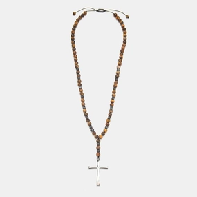 Chrysostomos Handmade Rosary Necklace with Tigera??s Eye