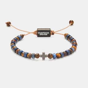 Chrysostomos Kids Bracelet Handmade with Natural tigers eye Mineral Stones