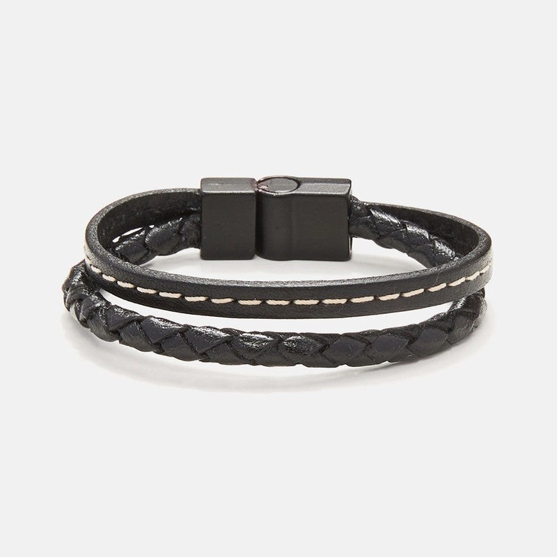Chrysostomos Kids Handmade Bracelet with Black Braid Strap