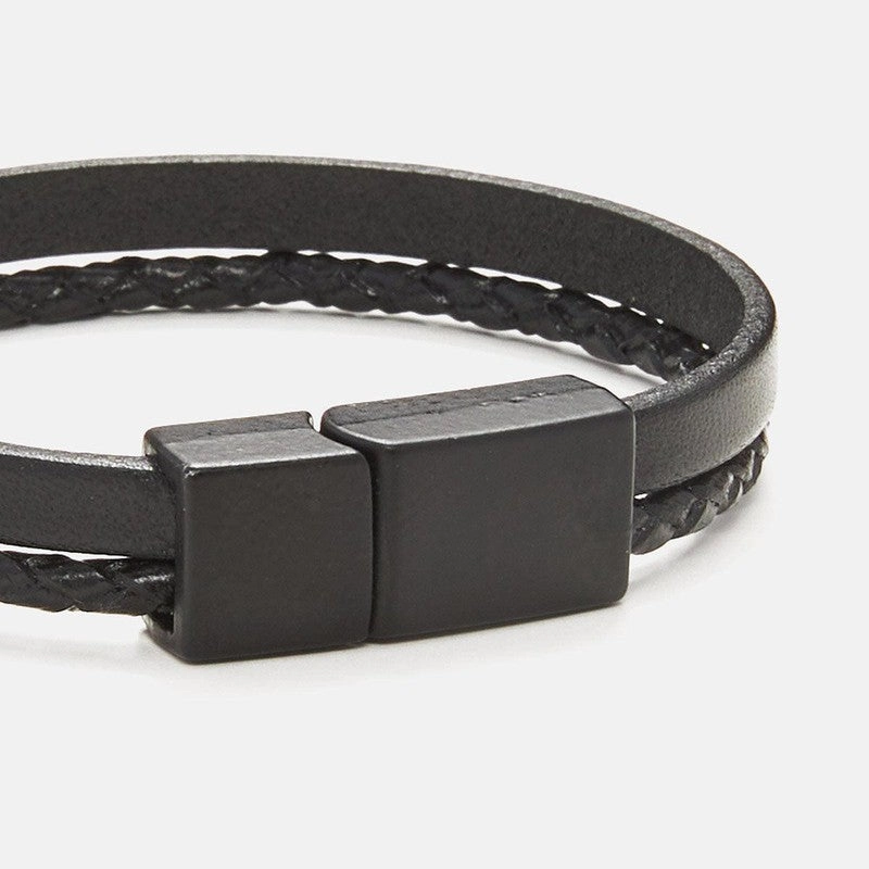 Chrysostomos Kids Handmade Lear Bracelet with Two Straps