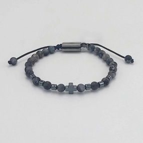 Chrysostomos Kids Handmade Natural Mineral Stones of Grey Agate