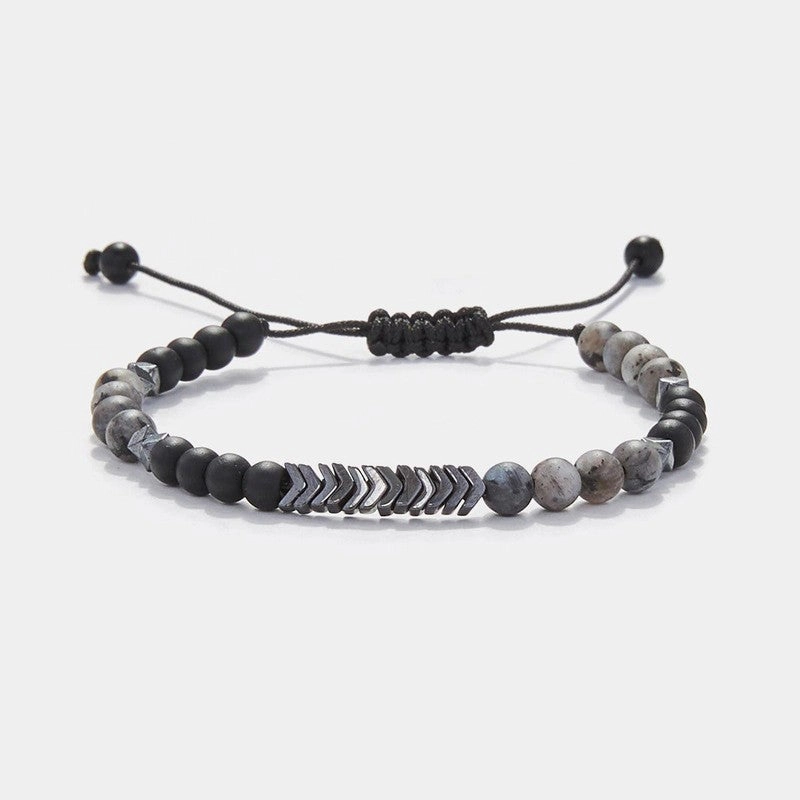 Chrysostomos Kids Handmade Natural Mineral Stones of Grey Larvikite
