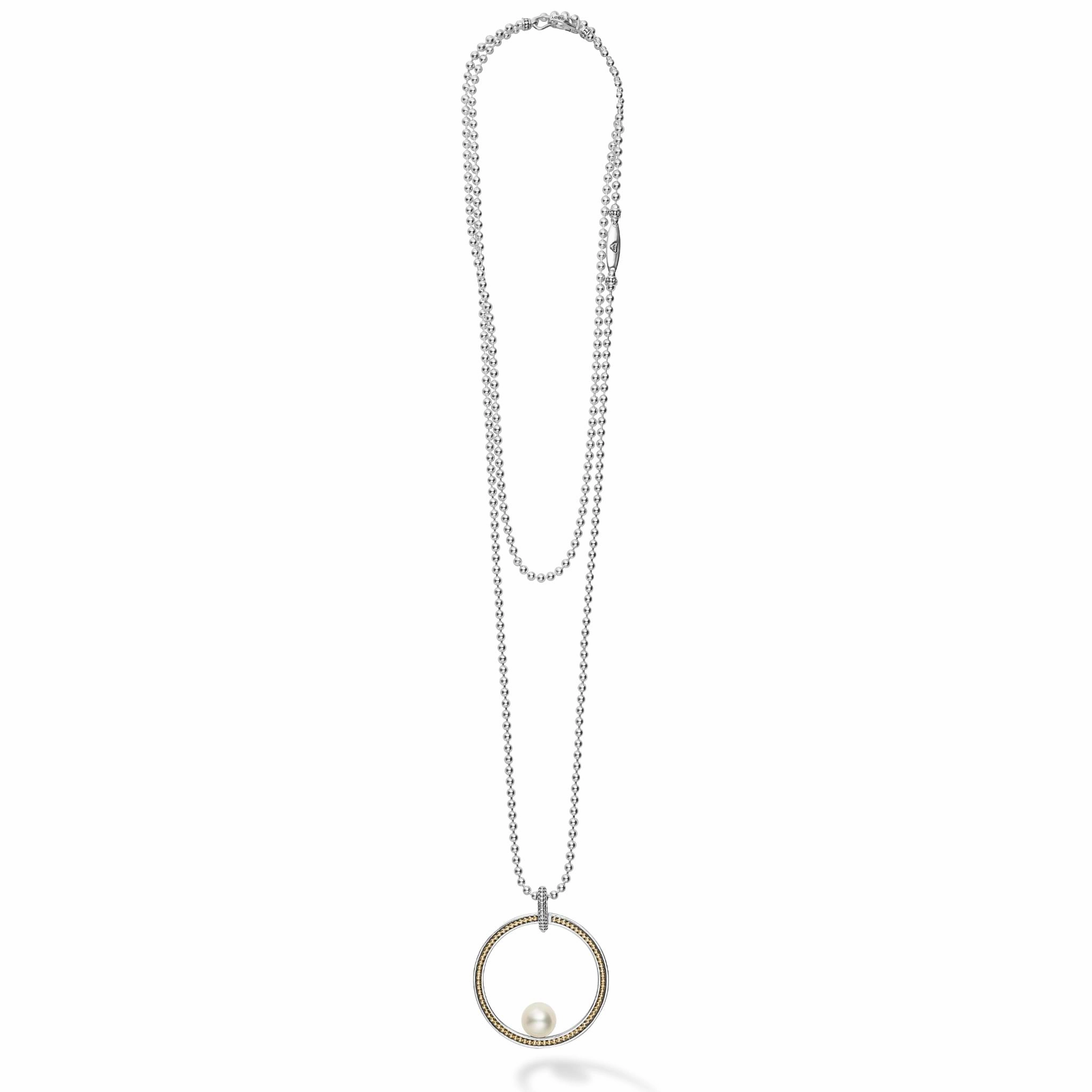 Circle Pearl Statement Necklace
