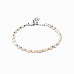 Clogau Natures Wonder Beachcomber Pearl sterling silver bracelet