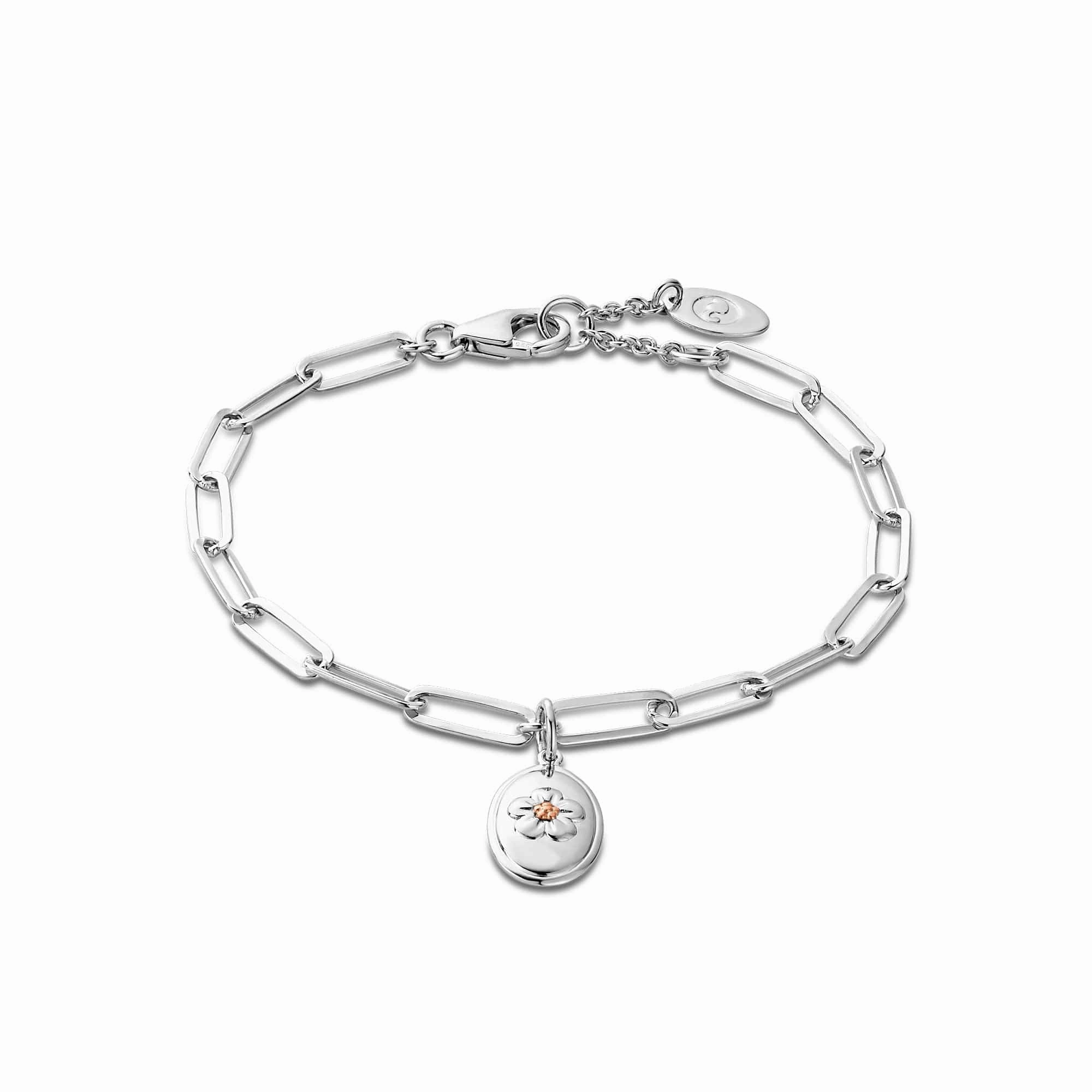 Clogau Natures Wonder Forget-Me-Not sterling silver bracelet