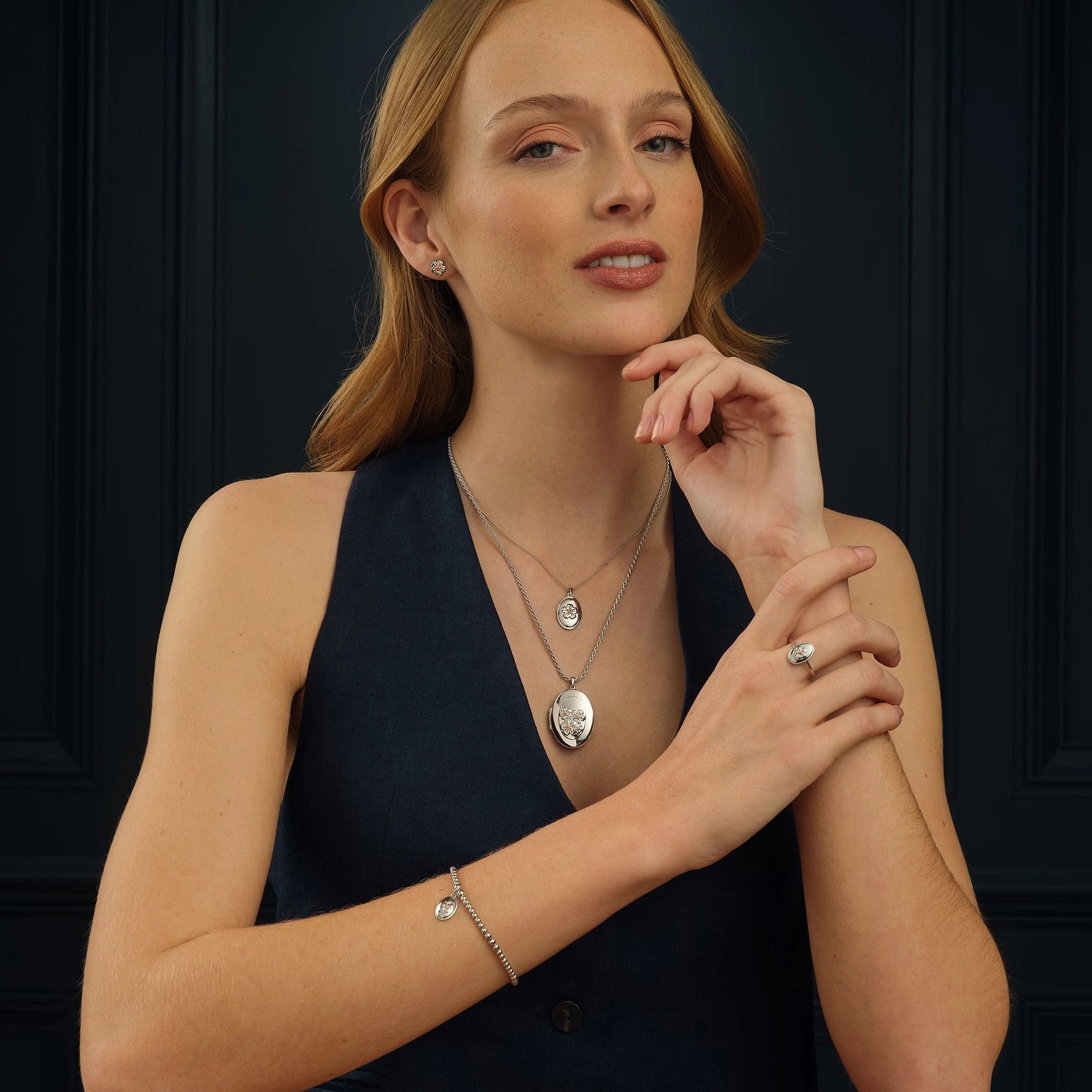 Clogau Natures wonder Forget-Me-Not Sterling Silver Pendant
