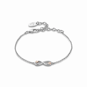 Clogau Tree of Life infinity topaz   sterling silver bracelet