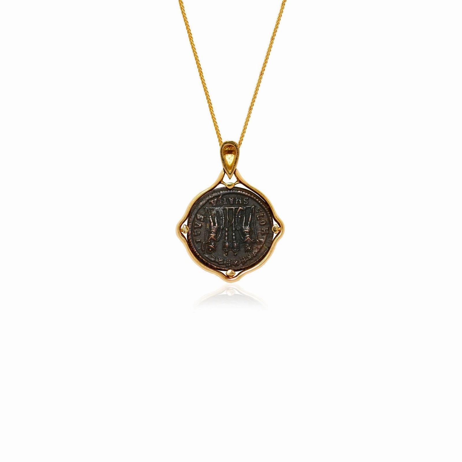 Constantine I the Great Greek Bronze Coin Pendant