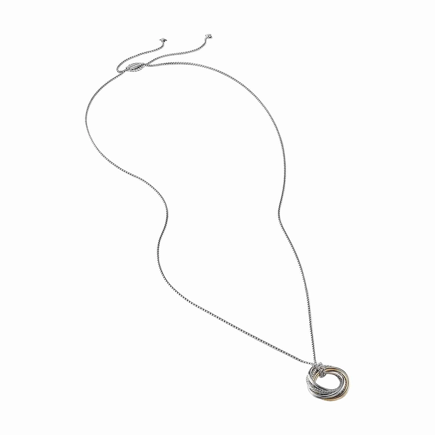 Crossover Small Pendant Necklace
