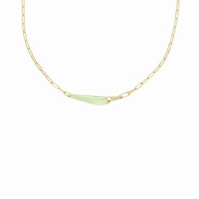 Crystal Haze Shard Slimline Linked Choker in Chrysolemon