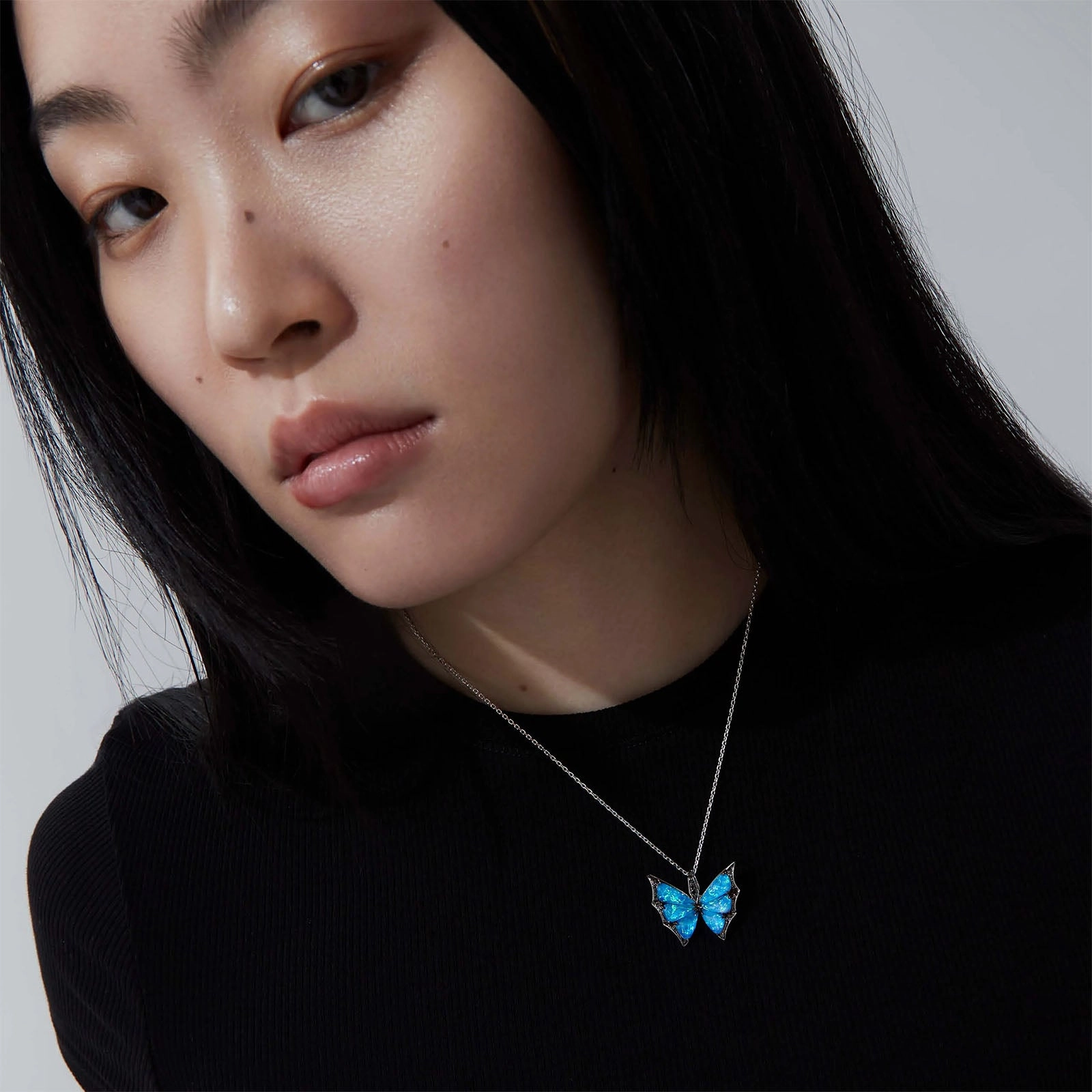 Crystal Haze Wing Pendant