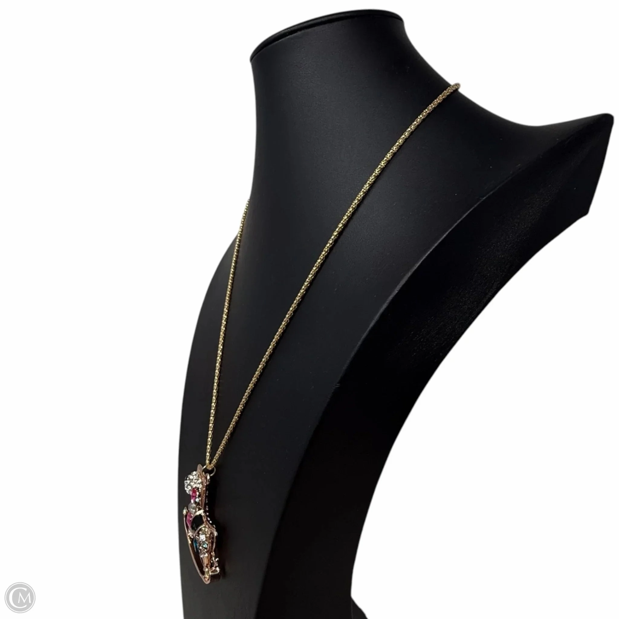 Crystal Rocking Horse Pendant Necklace By Betsey Johnson