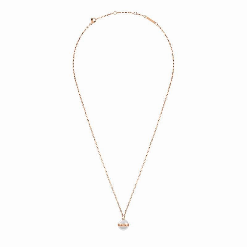 Daniel Wellington Aspiration Necklace Rose Gold White