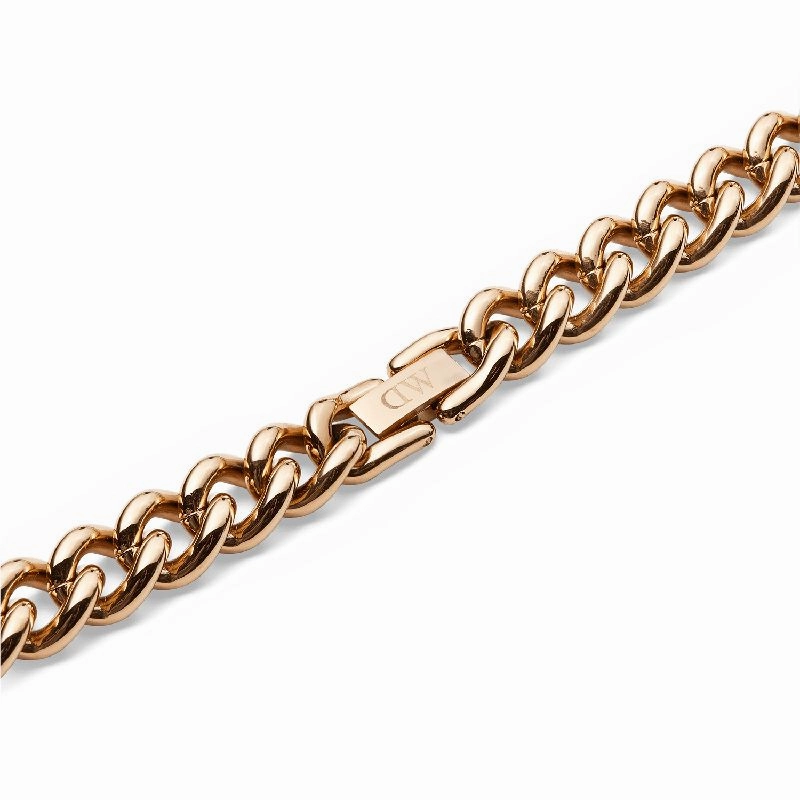 Daniel Wellington Chunky Chain Necklace Rose Gold