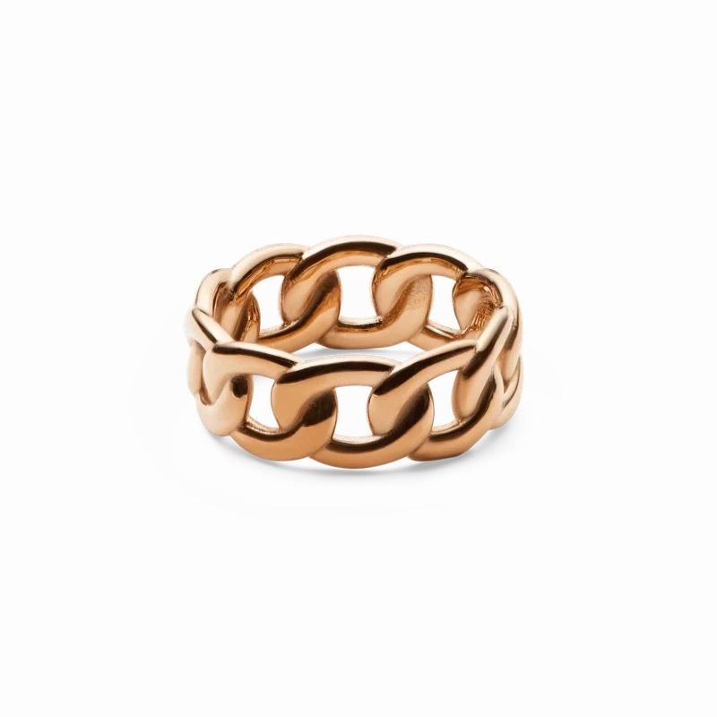 Daniel Wellington Chunky Chain Ring Rose Gold
