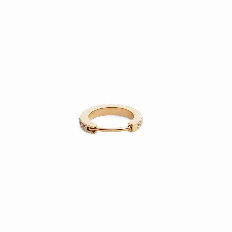 Daniel Wellington Crystal Hoop Earring Gold