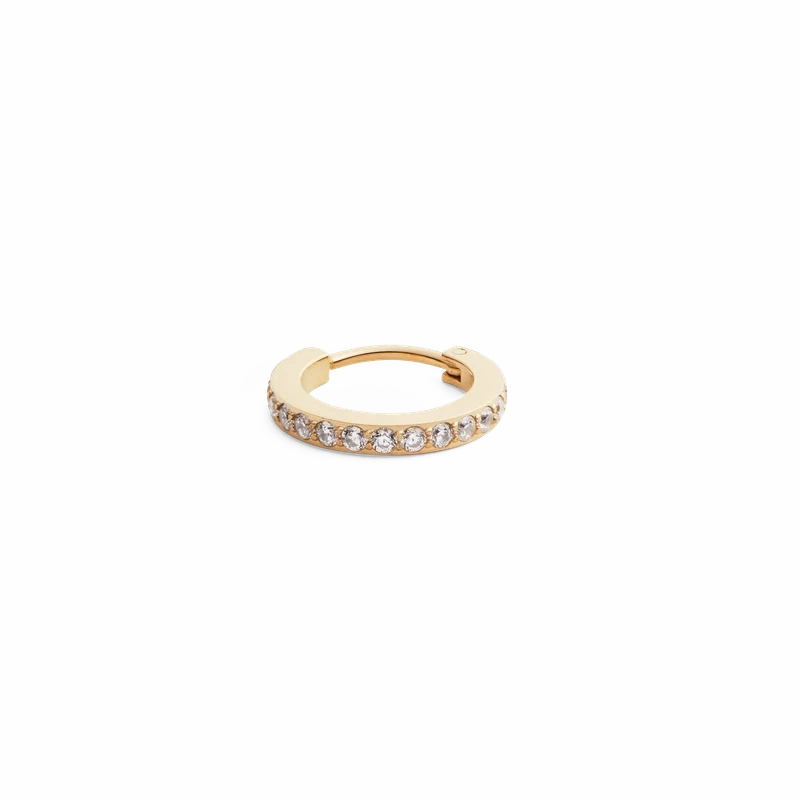 Daniel Wellington Crystal Hoop Earring Gold