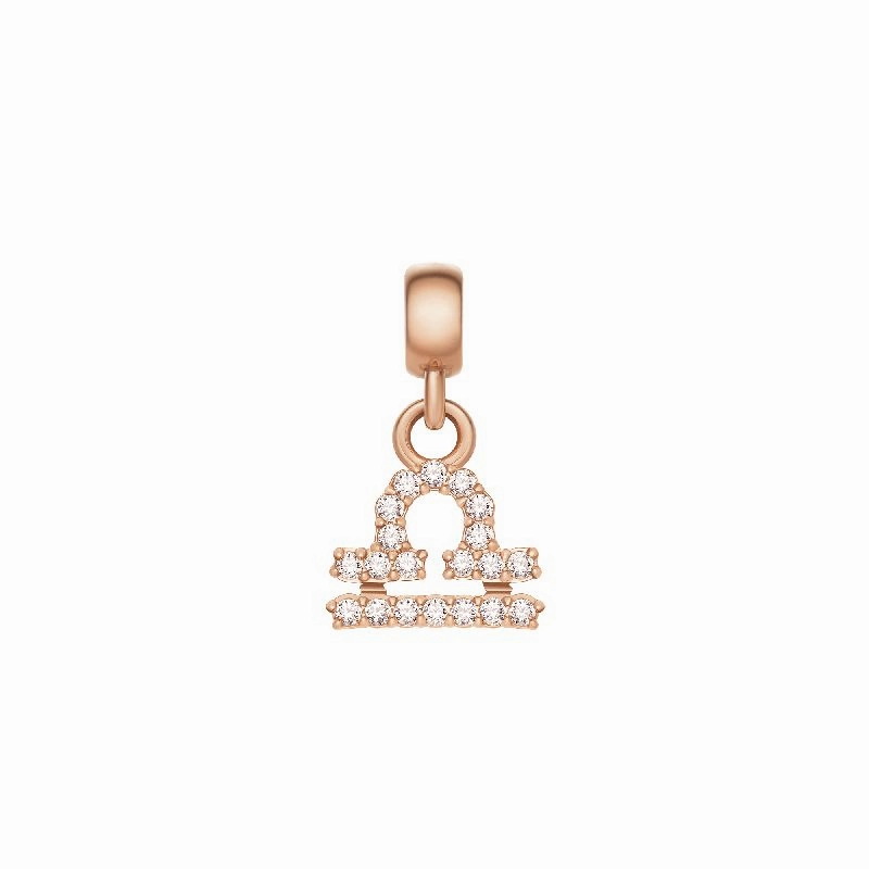 Daniel Wellington Crystal Libra Charm Rose Gold