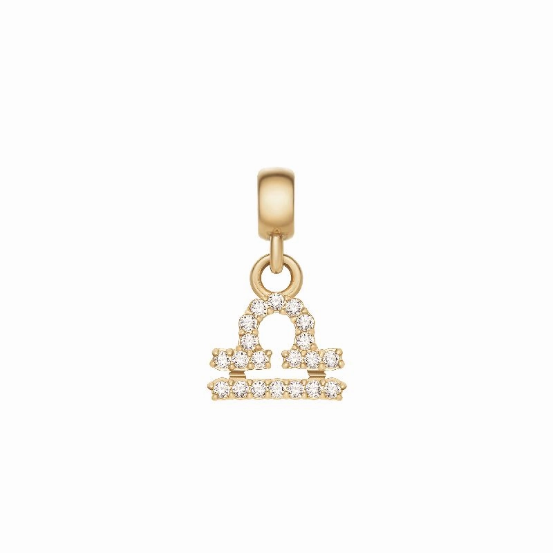 Daniel Wellington Crystal Libra Zodiac Charm Gold