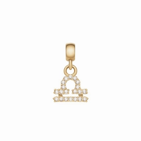 Daniel Wellington Crystal Libra Zodiac Charm Gold