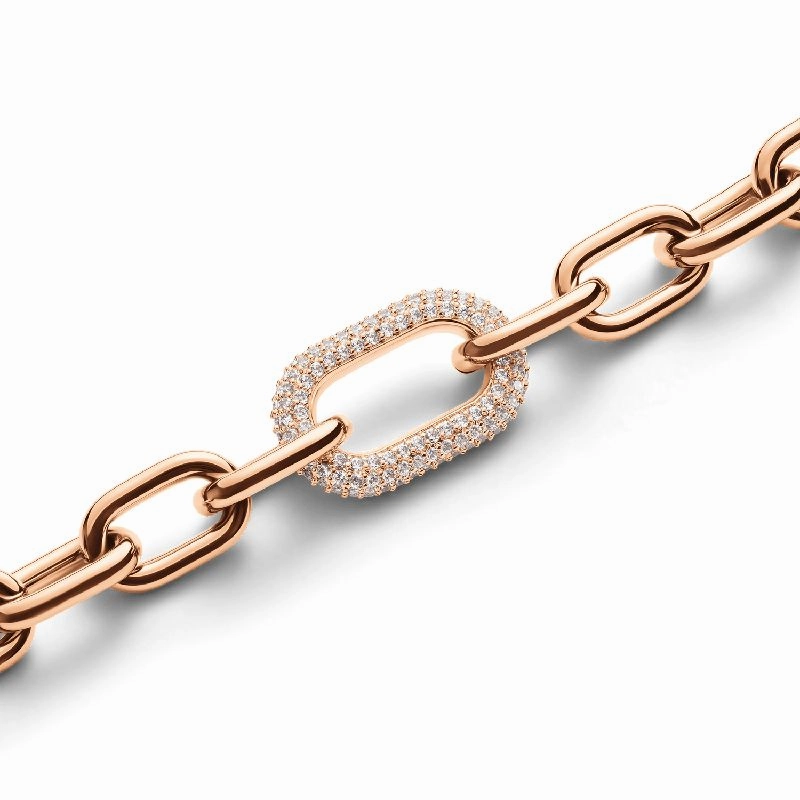 Daniel Wellington Crystal Link Bracelet Rose Gold