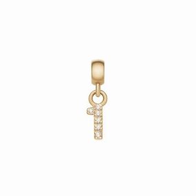Daniel Wellington Crystal Number 1 Charm Gold