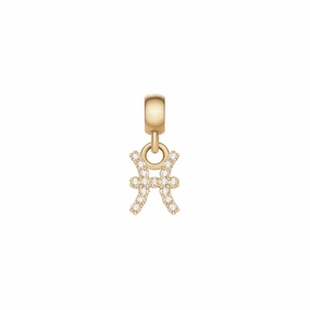 Daniel Wellington Crystal Pisces Zodiac Charm Gold