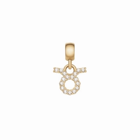 Daniel Wellington Crystal Taurus Zodiac Charm Gold