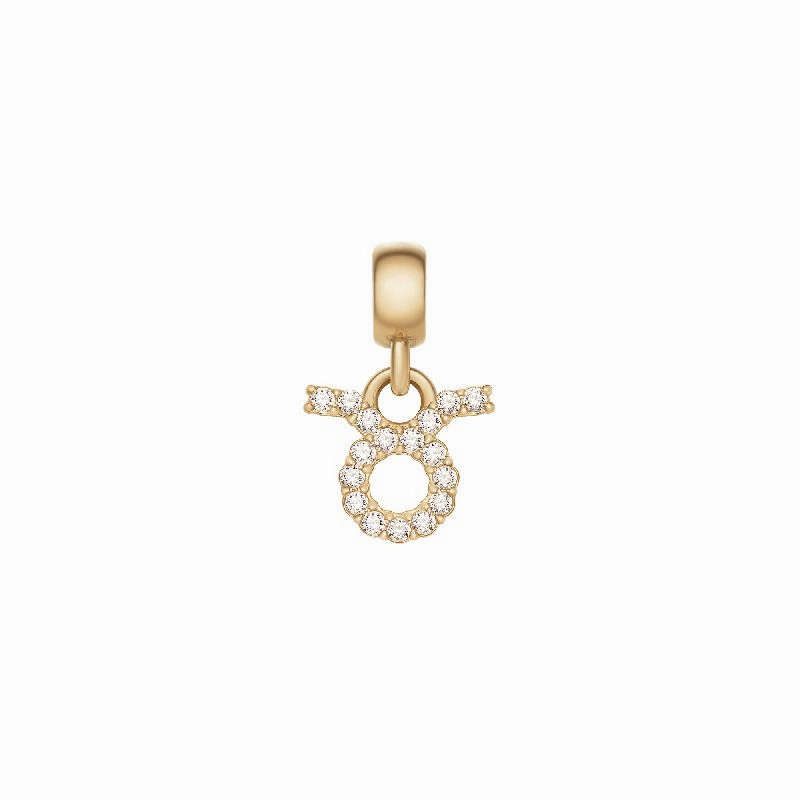Daniel Wellington Crystal Taurus Zodiac Charm Gold