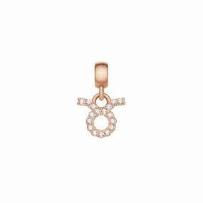 Daniel Wellington Crystal Taurus Zodiac Charm Rose Gold