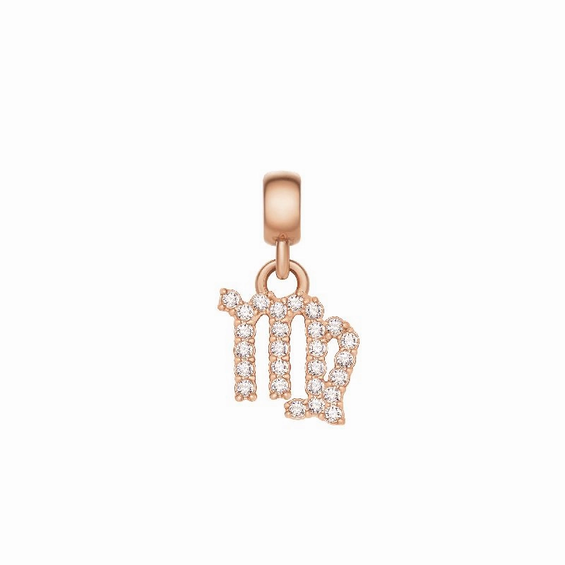 Daniel Wellington Crystal Virgo Zodiac Charm Rose Gold