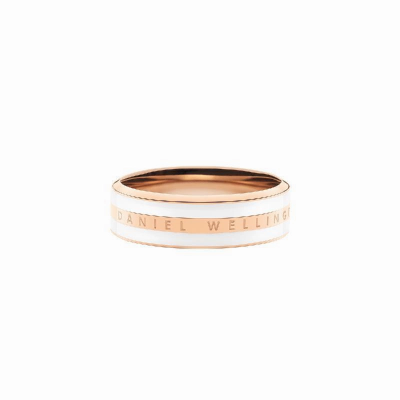 Daniel Wellington Emalie Ring Satin White Rose Gold