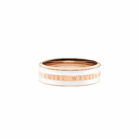 Daniel Wellington Emalie Ring Satin White Rose Gold
