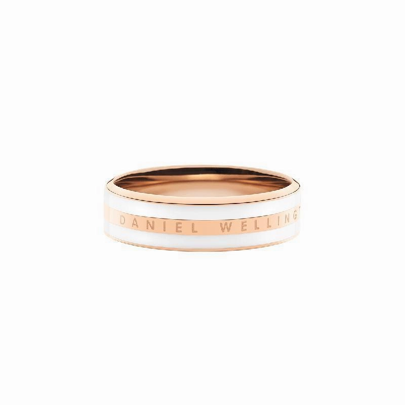 Daniel Wellington Emalie Ring Satin White Rose Gold